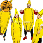 【In Stock】Carnival Cosplay Funny Banana Parent-Child Stage Performance Party Costume Costumes
